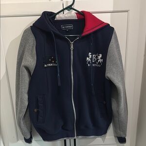 B Vertigo Navy and Gray Hoodie